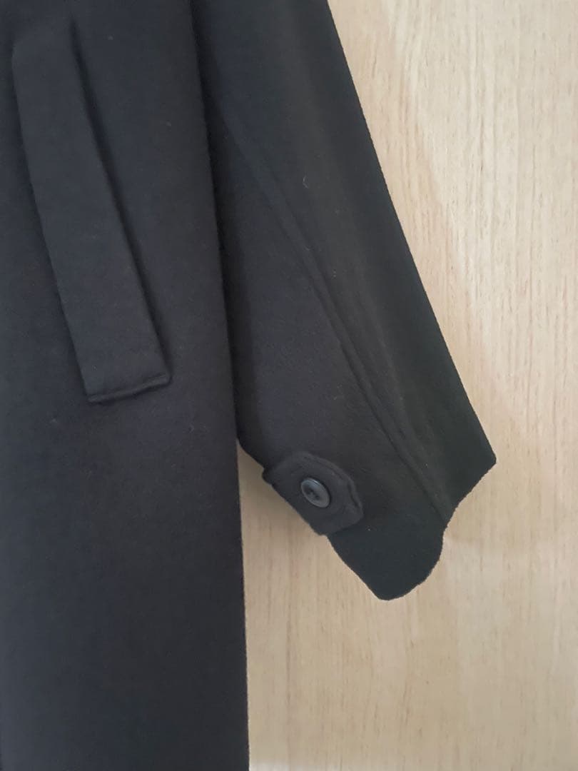 未使用　かぐれ　ウールシングルPコート【25AW 】BLACK