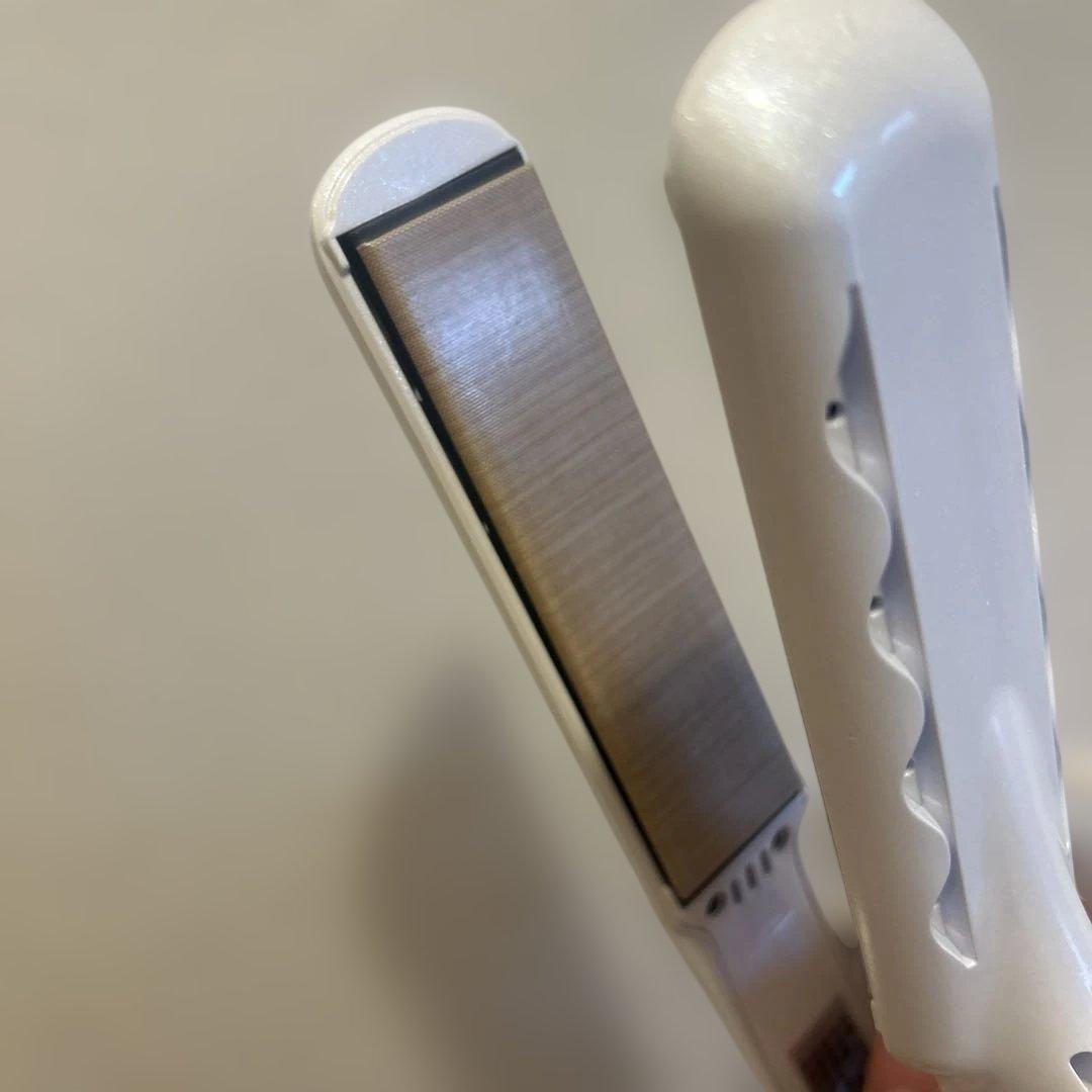 KINUJO ホワイト ストレートヘアアイロン(取扱説明書付き)