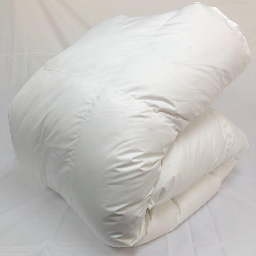 羽毛布団 シングル 大増量 ニューゴールド 白色 日本製 150×210cm