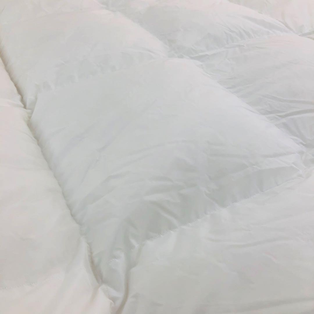 羽毛布団 シングル 大増量 ニューゴールド 白色 日本製 150×210cm