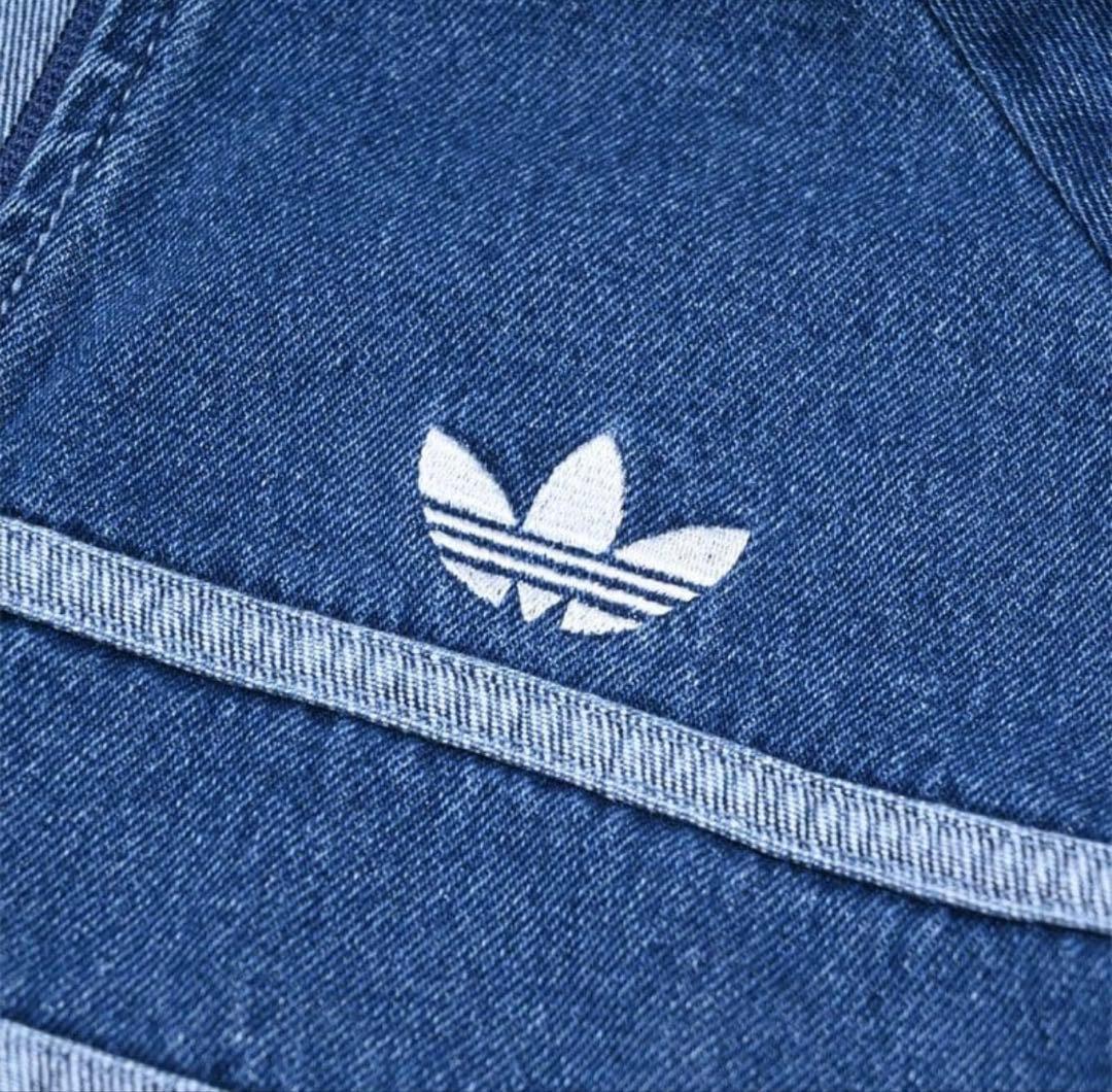 ⭐️未使用⭐️adidas ダークブルー デニムジャケット 2XLサイズ