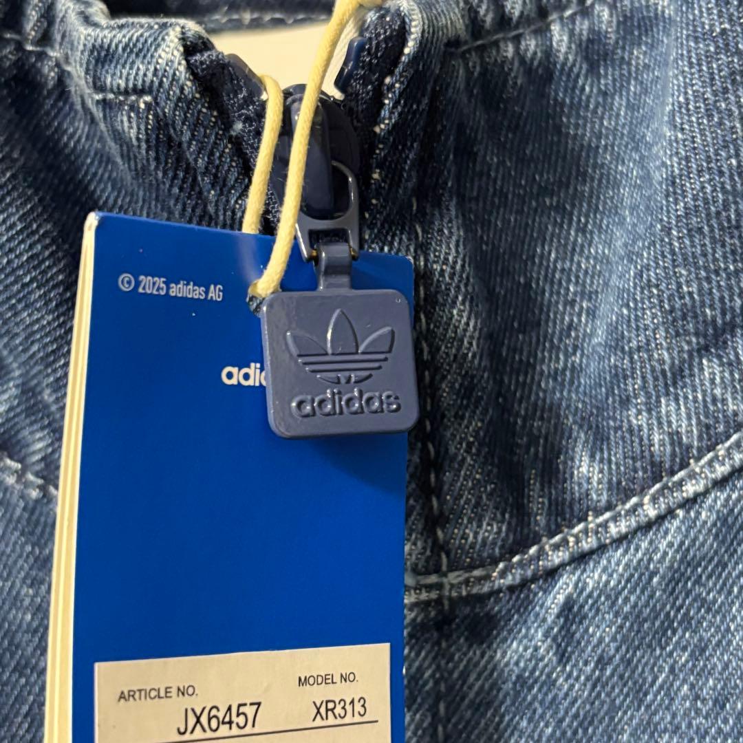 ⭐️未使用⭐️adidas ダークブルー デニムジャケット 2XLサイズ