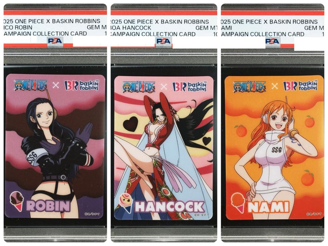 PSA10 ボアハンコック ナミ ニコロビン キャンペーンコレクションカード