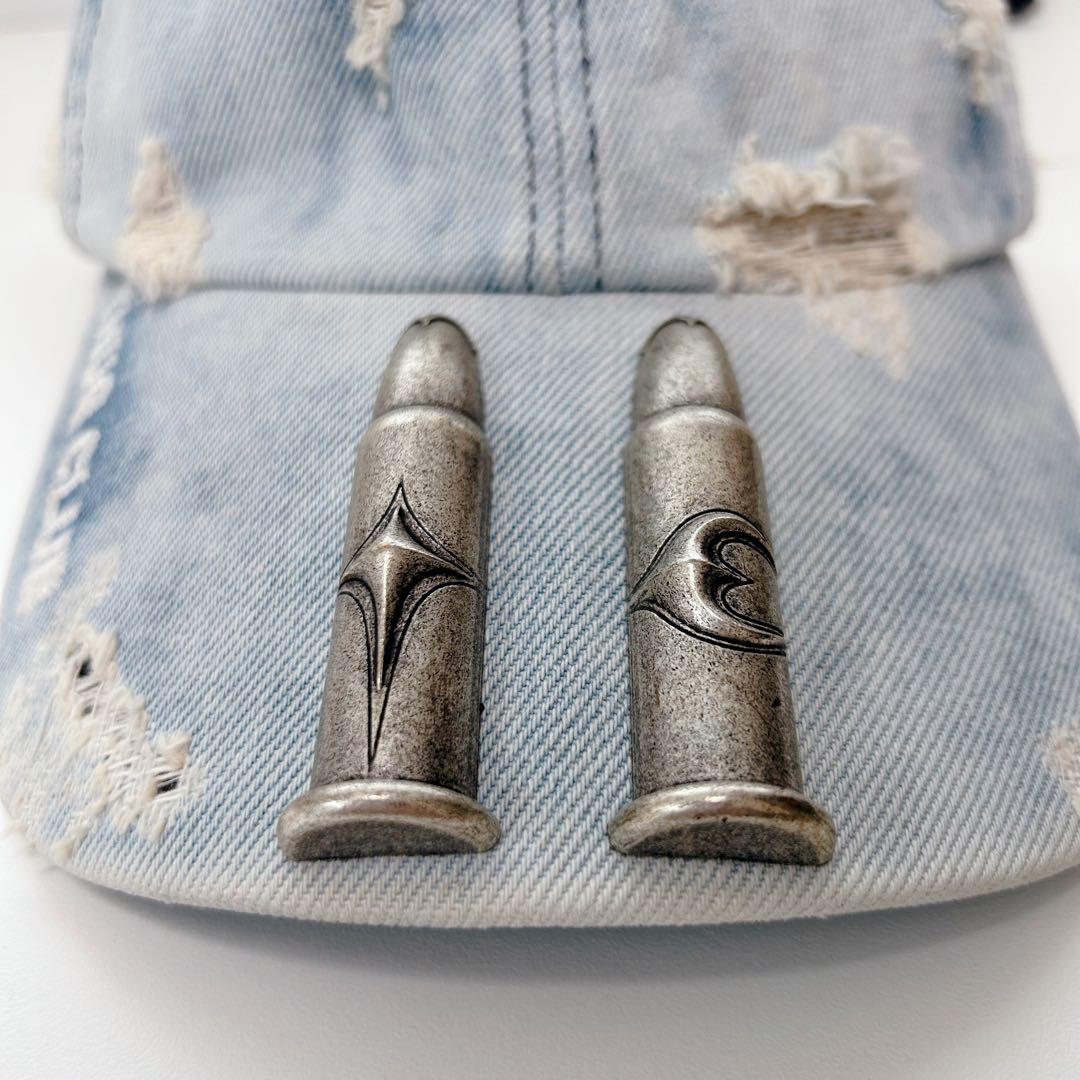 【希少】thug club サグクラブ LIFE CAP キャップ デニム 銃弾