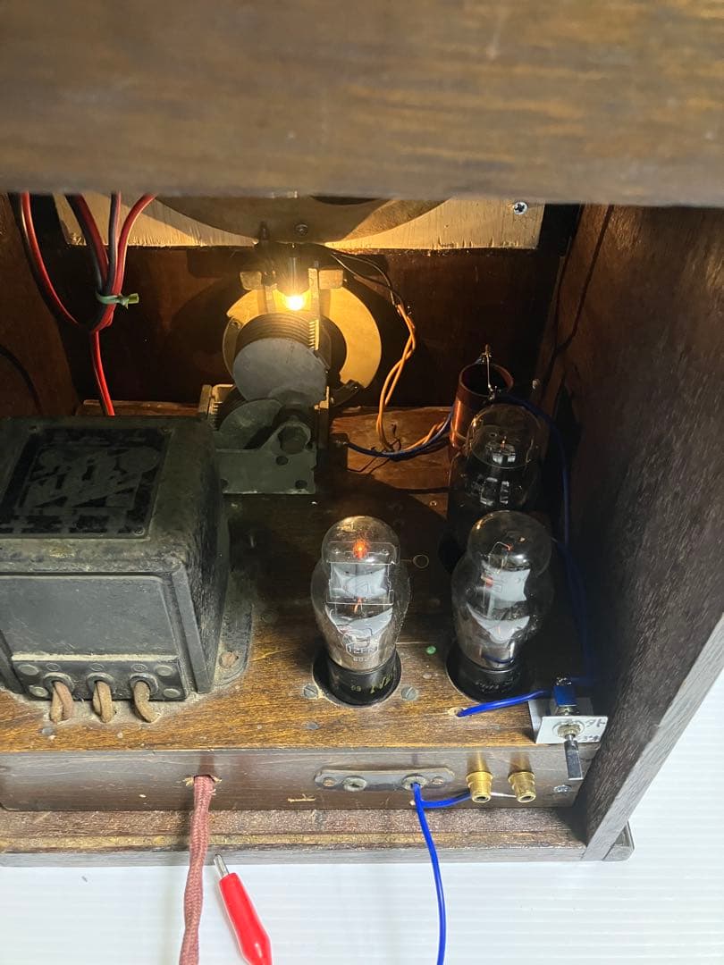 真空管ラジオ　完動品　外部入力端子付き