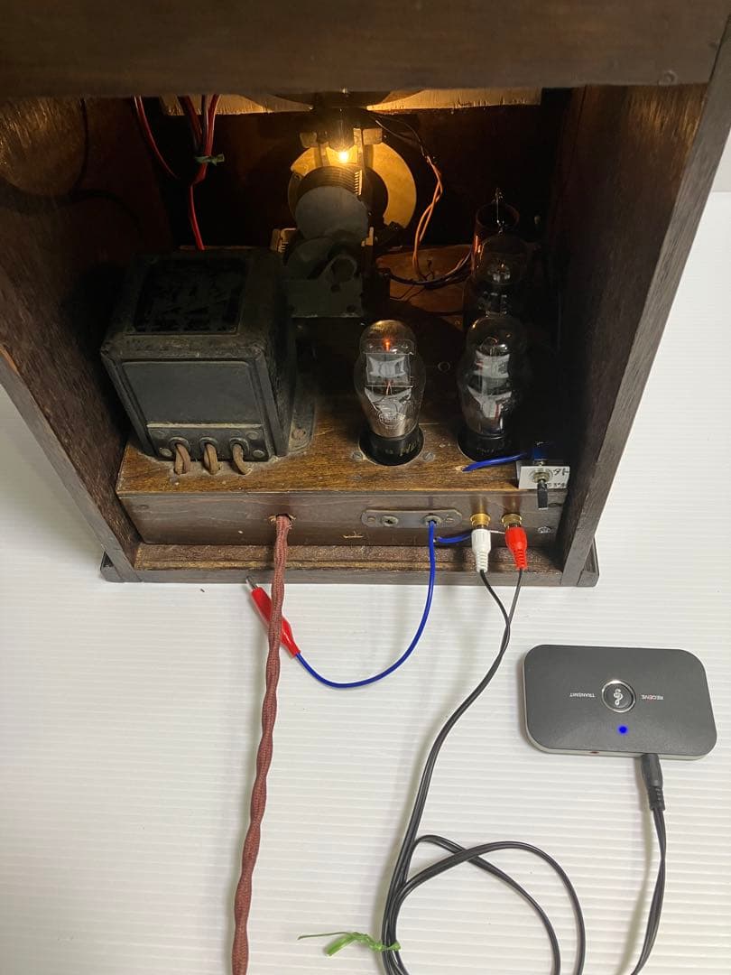 真空管ラジオ　完動品　外部入力端子付き