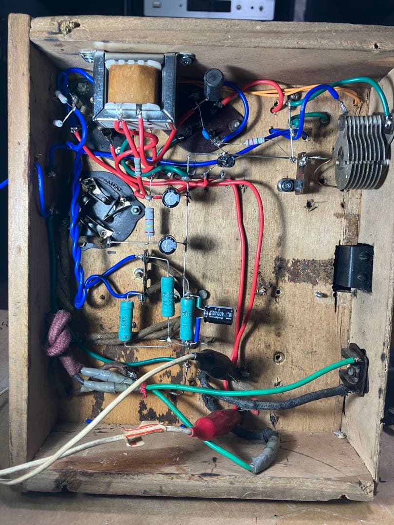 真空管ラジオ　完動品　外部入力端子付き