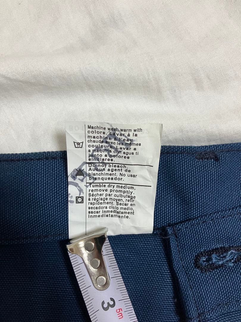 レアB01 ネイビー USA製 ダブルニー Ｗ34L32 未使用 カーハート 紺