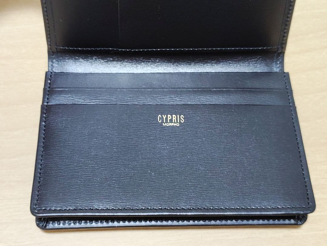 【新品未使用】CYPRIS 黒 レザー 名刺入れ(Box Calf)