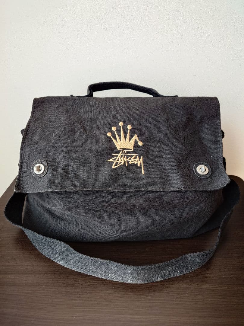 希少 90s【STUSSY 】ショルダーバッグ 黒