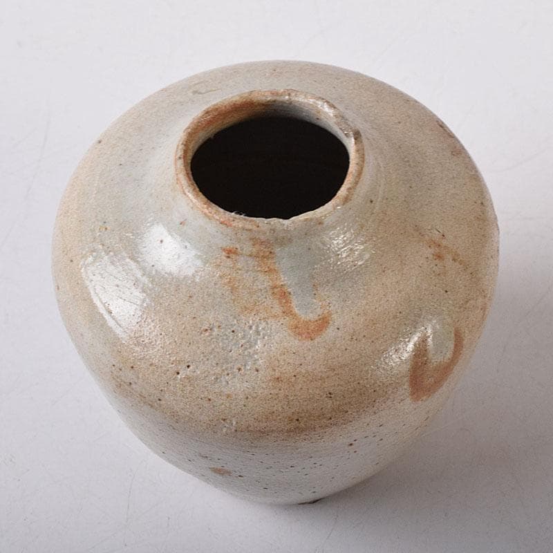 いいもの　朝鮮美術　李朝　白磁　茶器　茶入　時代箱　V　7756