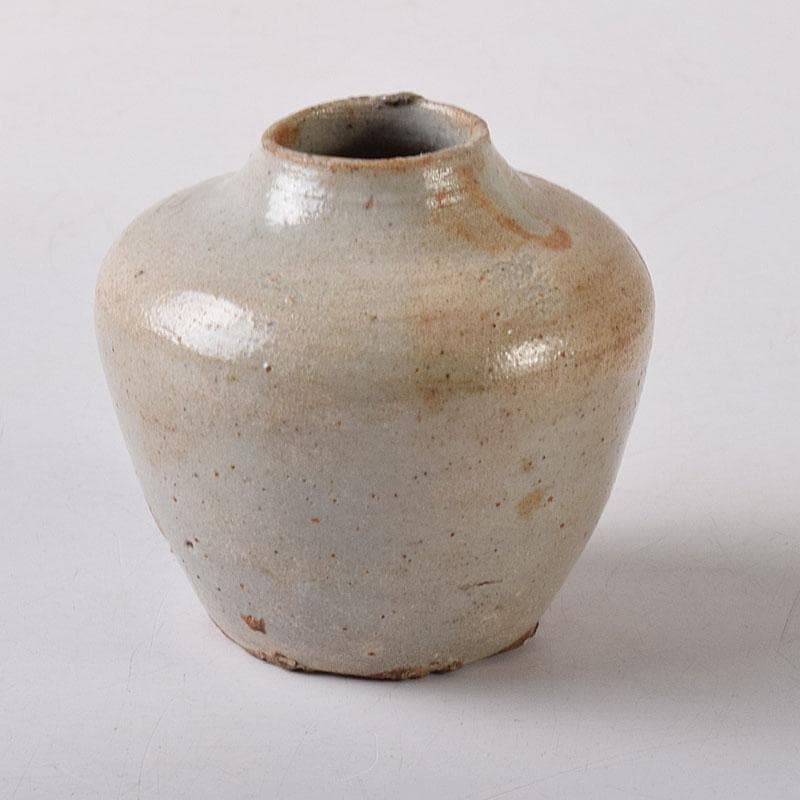 いいもの　朝鮮美術　李朝　白磁　茶器　茶入　時代箱　V　7756