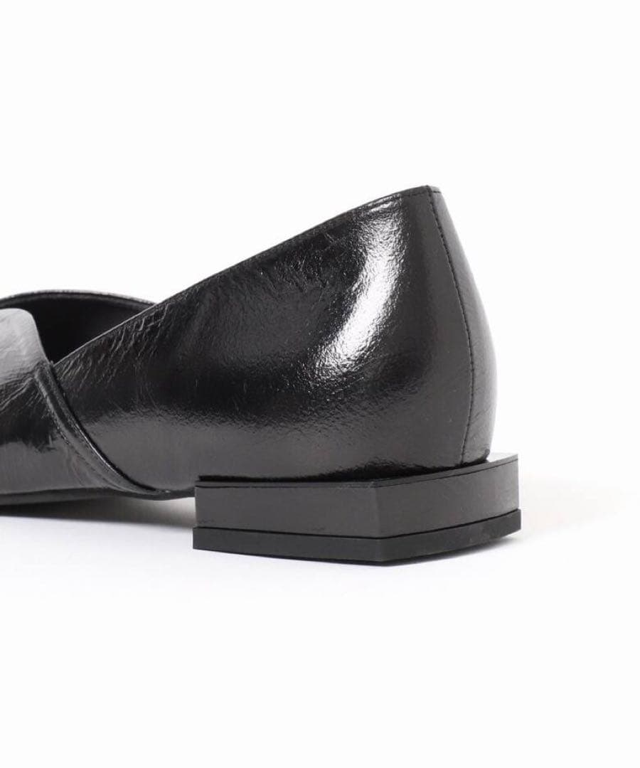 GRISEレザースクエアARTYフラット LE TALON パンプス