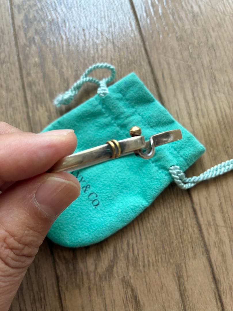 シルバー925 と18Kシンプルバングル ティファニー