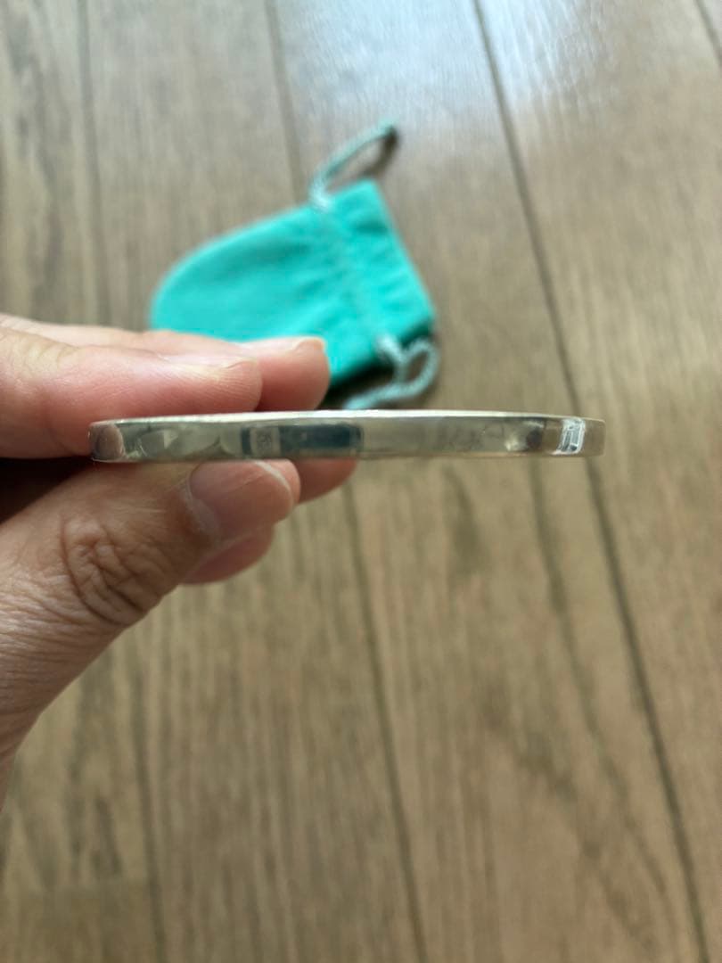 シルバー925 と18Kシンプルバングル ティファニー