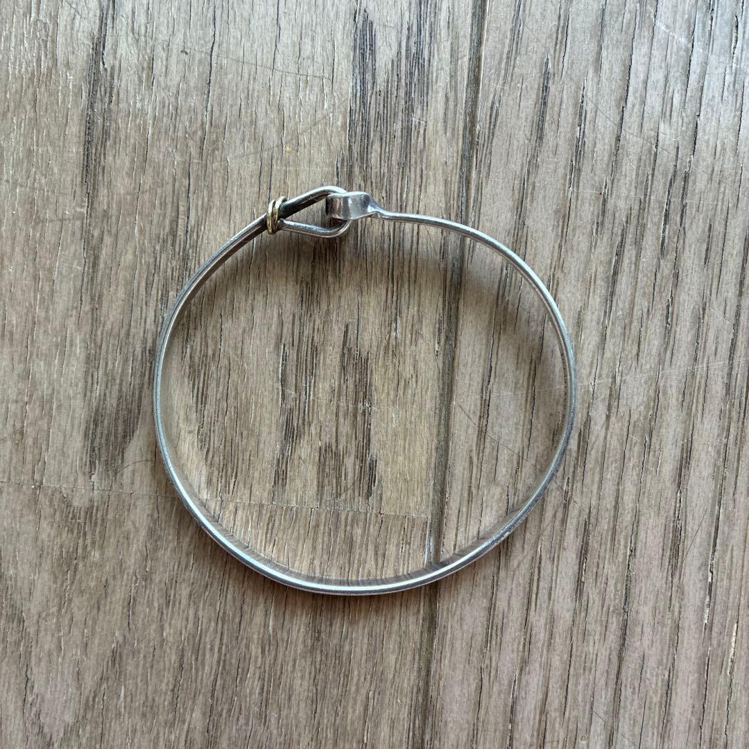 シルバー925 と18Kシンプルバングル ティファニー