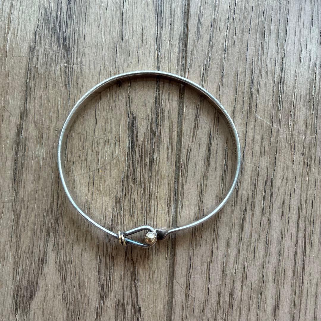 シルバー925 と18Kシンプルバングル ティファニー