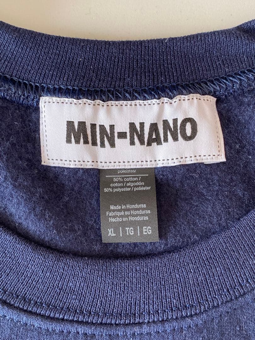 wake. sapporo MINNANO スウェット　NAVY-WHI