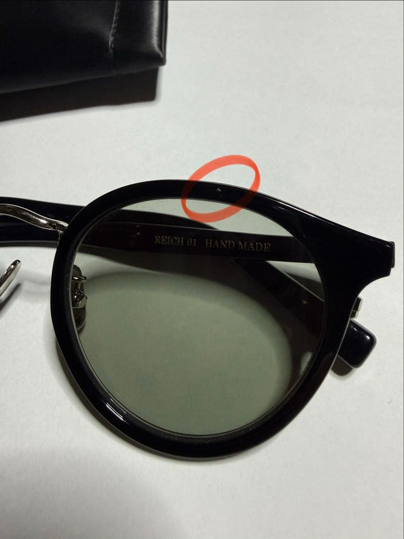 ADSR ブラックオーバルサングラス　A.D.S.R