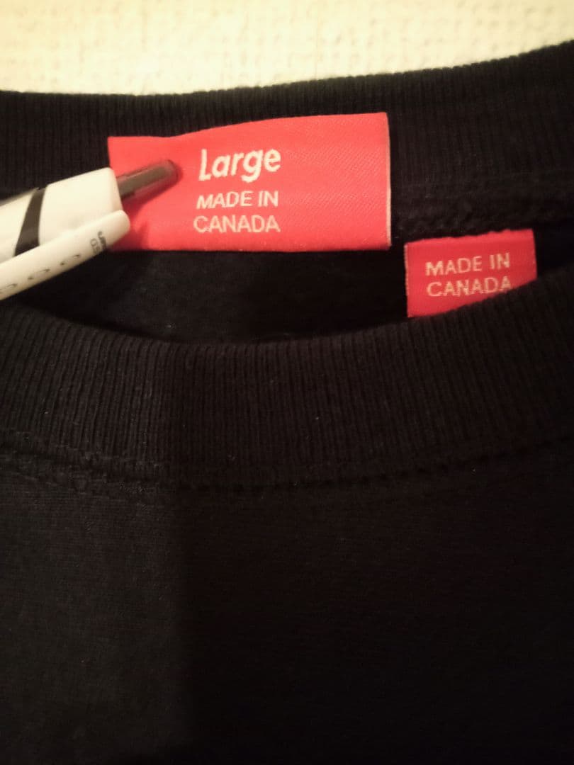 supreme 18aw box logo crewneck 黒スウェット