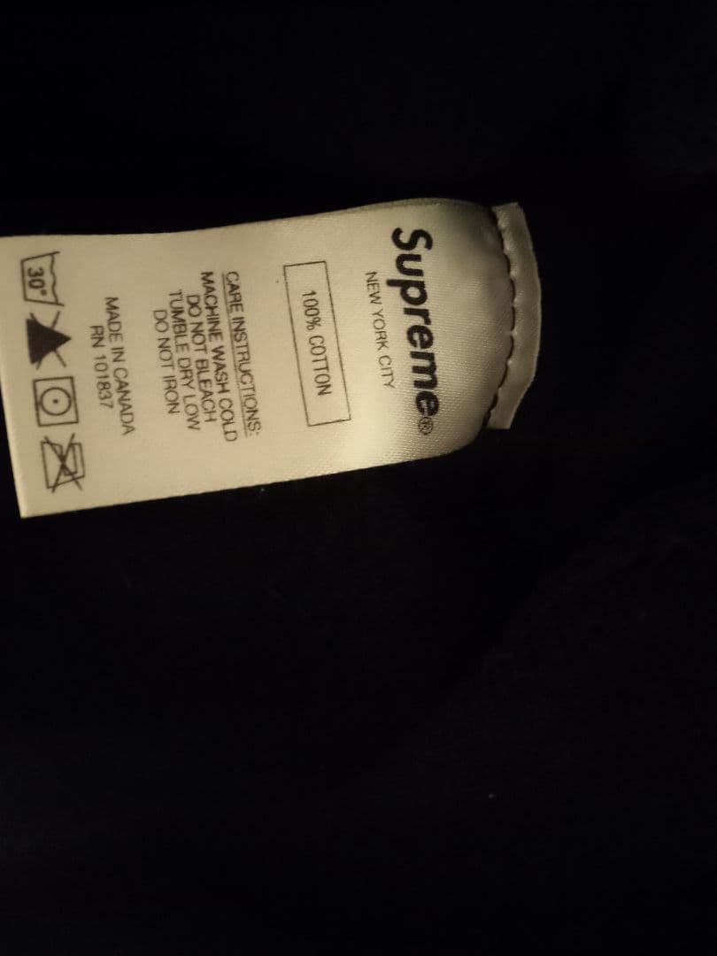 supreme 18aw box logo crewneck 黒スウェット