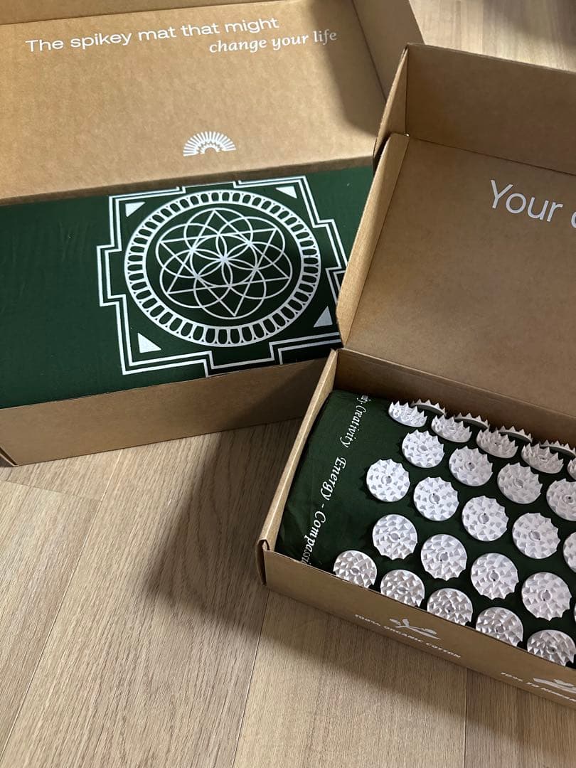 Shakti Mat & Pillow セット グリーン