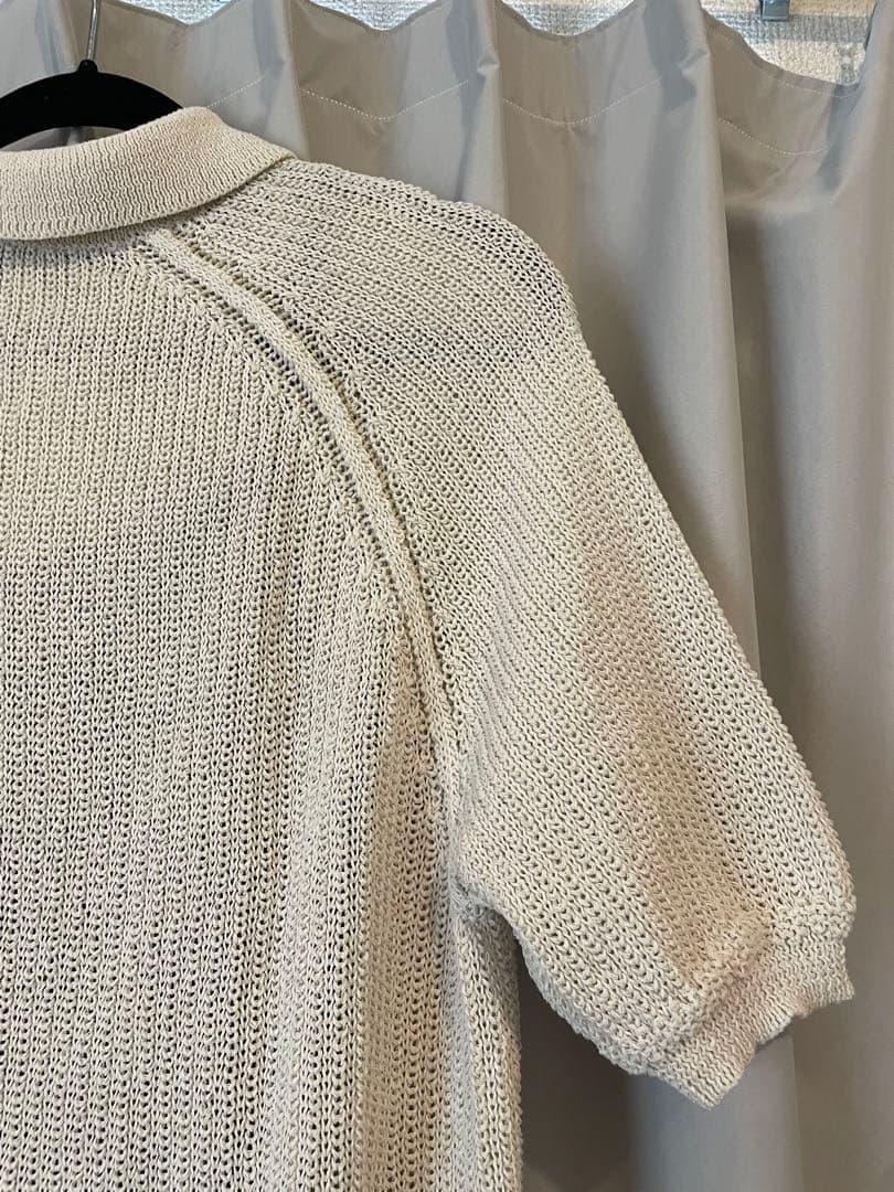 【みん】FRED PERRY フレッドペリー ニットポロ リネンライク