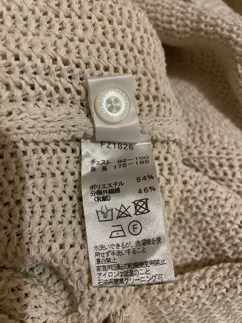 【みん】FRED PERRY フレッドペリー ニットポロ リネンライク