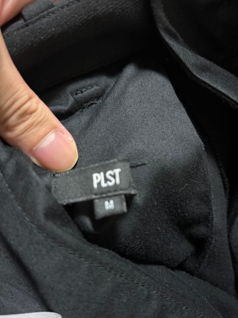 PLST コットンブレンドワイドパンツ