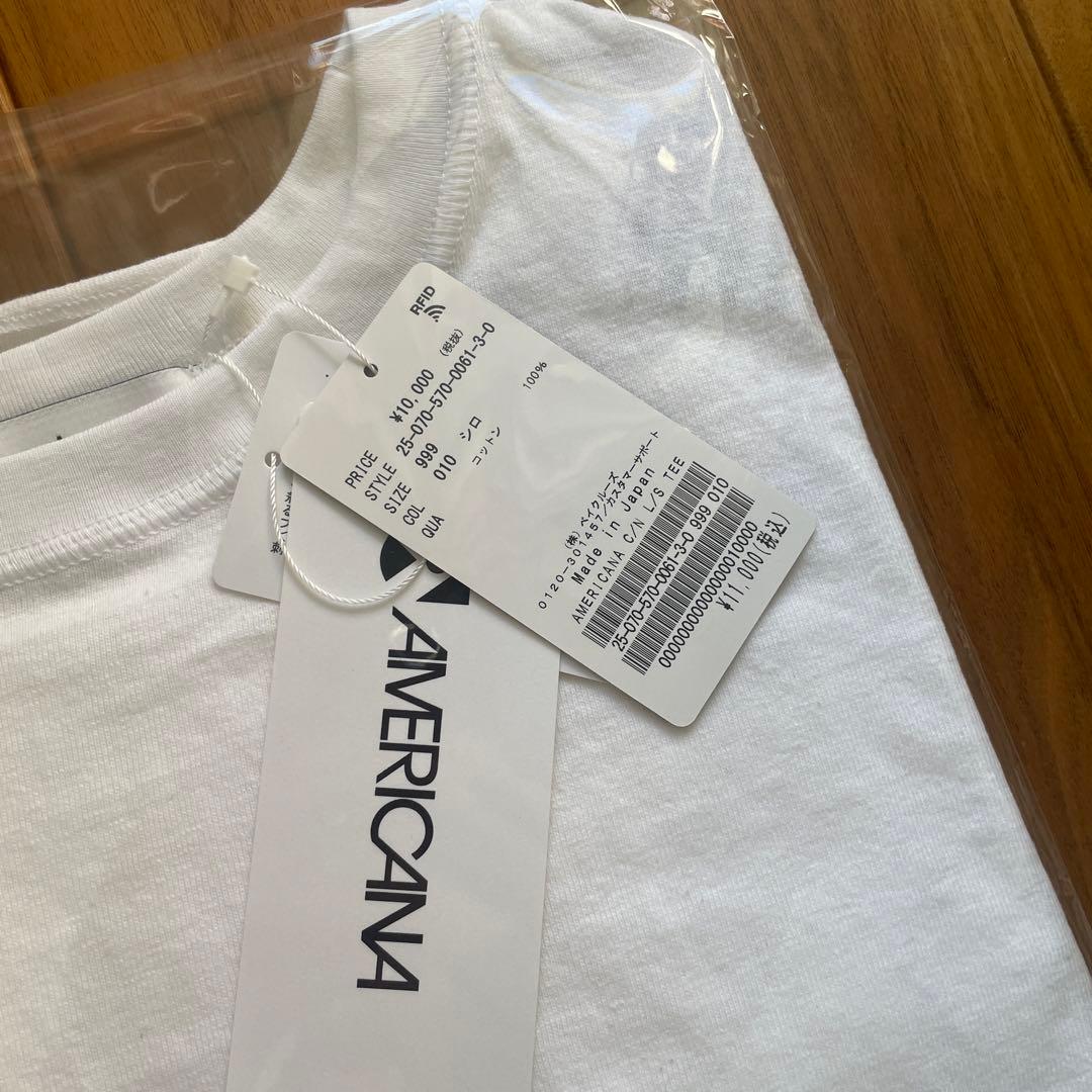 トップス AMERICANA/CREWNECK LONG SLEEVE TEE