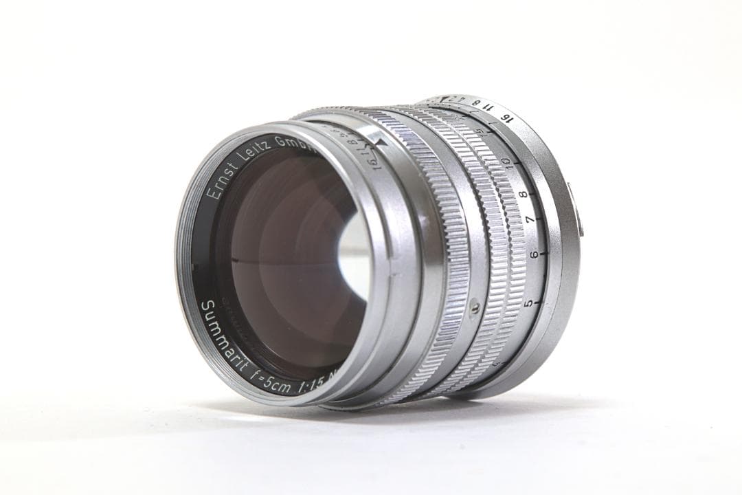 ライカ Leica 単焦点レンズ summarit 5cm f1.5 シルバー