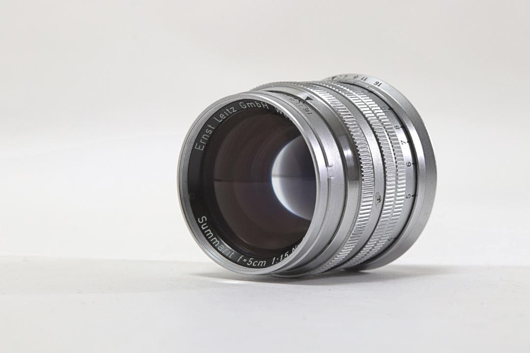 ライカ Leica 単焦点レンズ summarit 5cm f1.5 シルバー