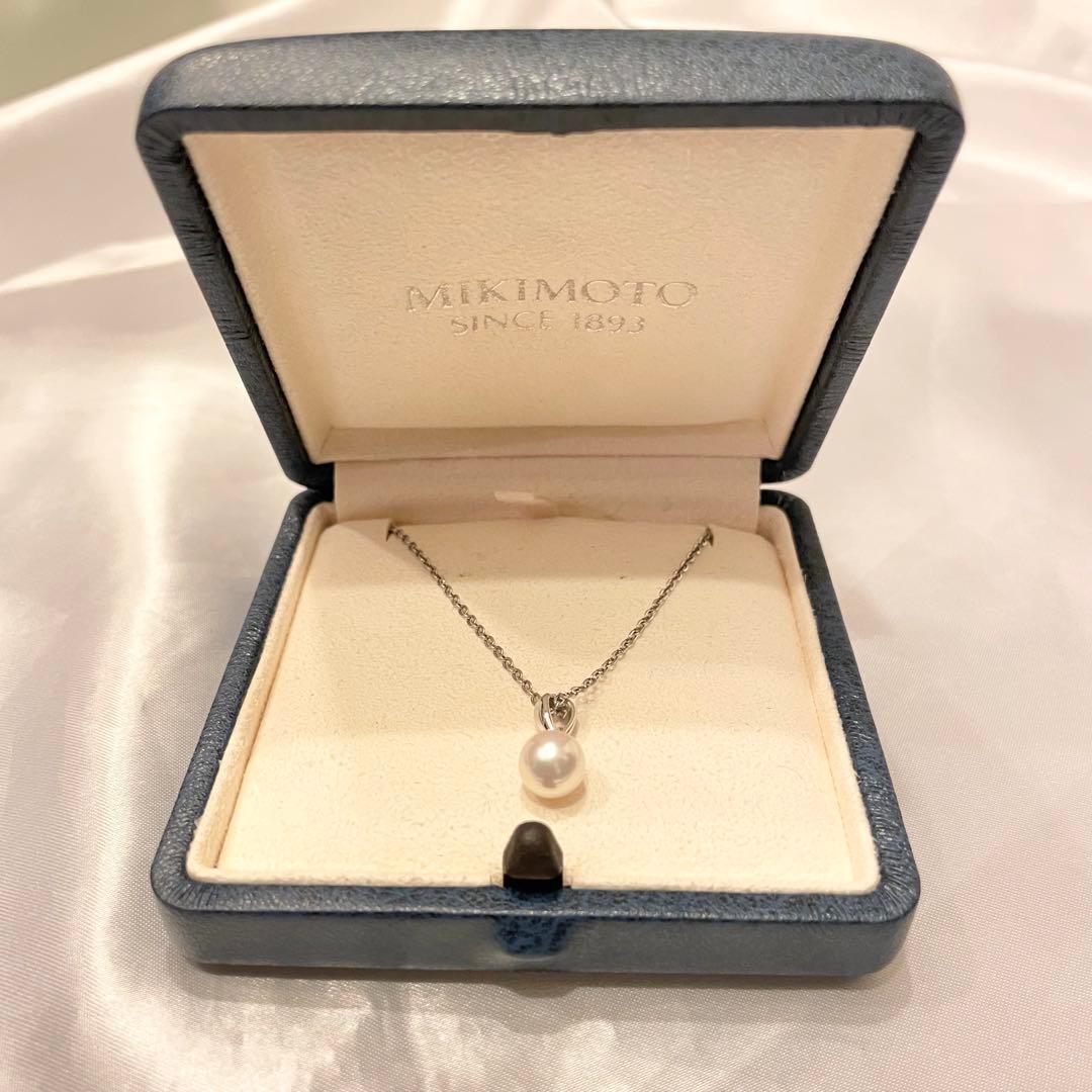MIKIMOTO ミキモト 一粒 パールネックレス ケース付 7mm