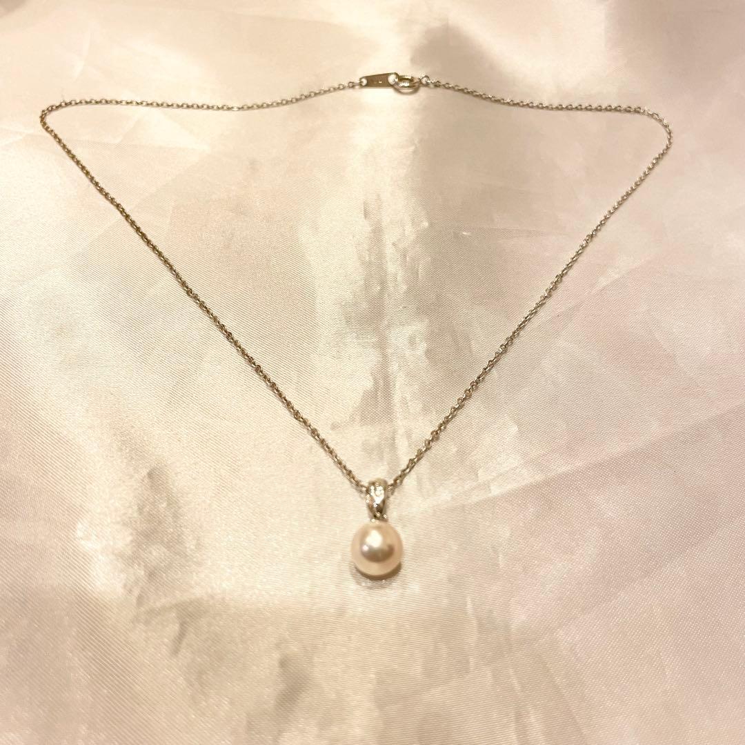 MIKIMOTO ミキモト 一粒 パールネックレス ケース付 7mm