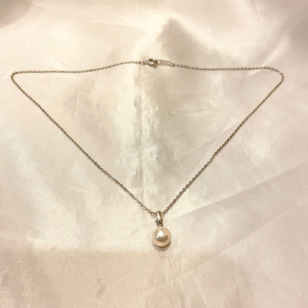 MIKIMOTO ミキモト 一粒 パールネックレス ケース付 7mm