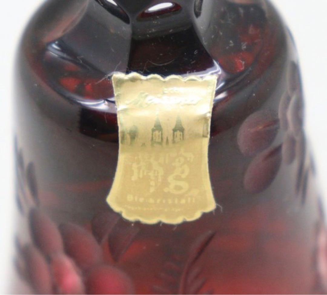 マイセン　クリスタル　ディナーベル　マイセンフラワー　レッド