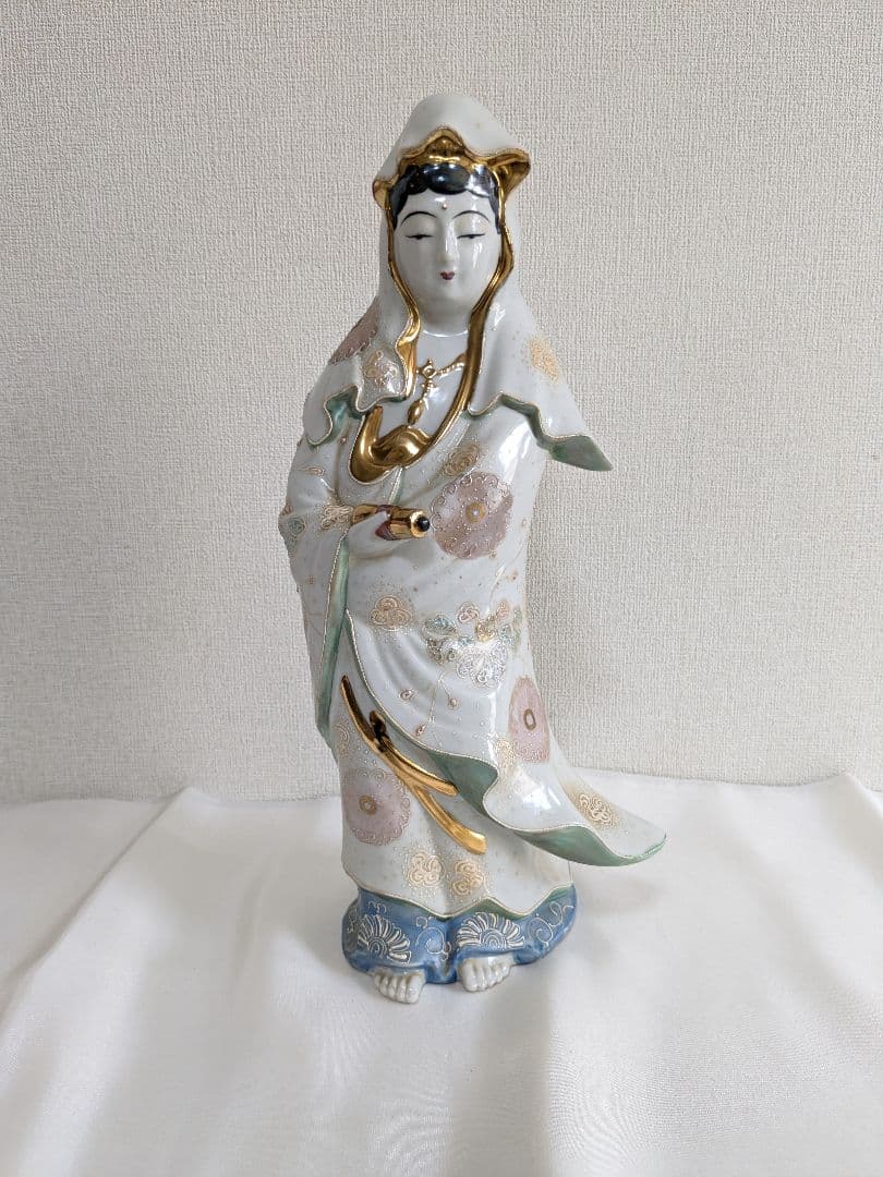 九谷焼 観音菩薩像 置物