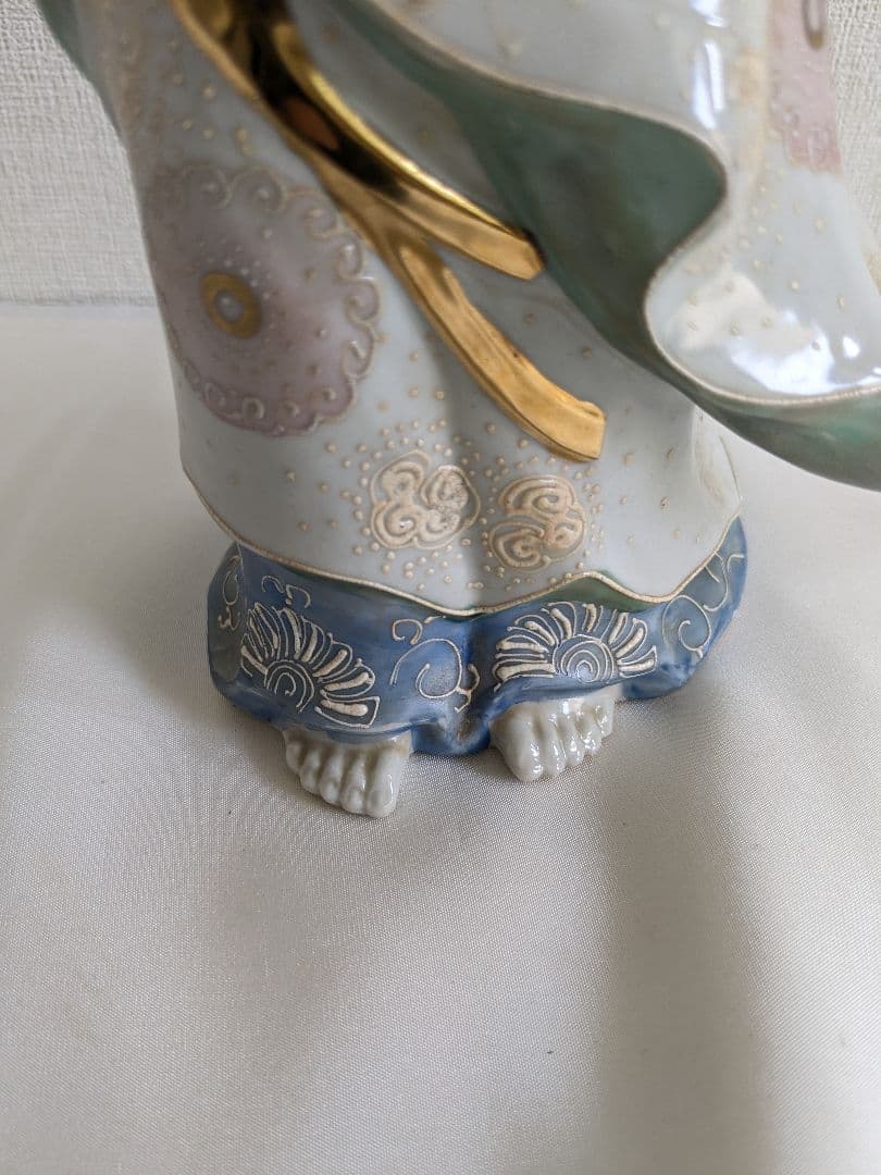 九谷焼 観音菩薩像 置物