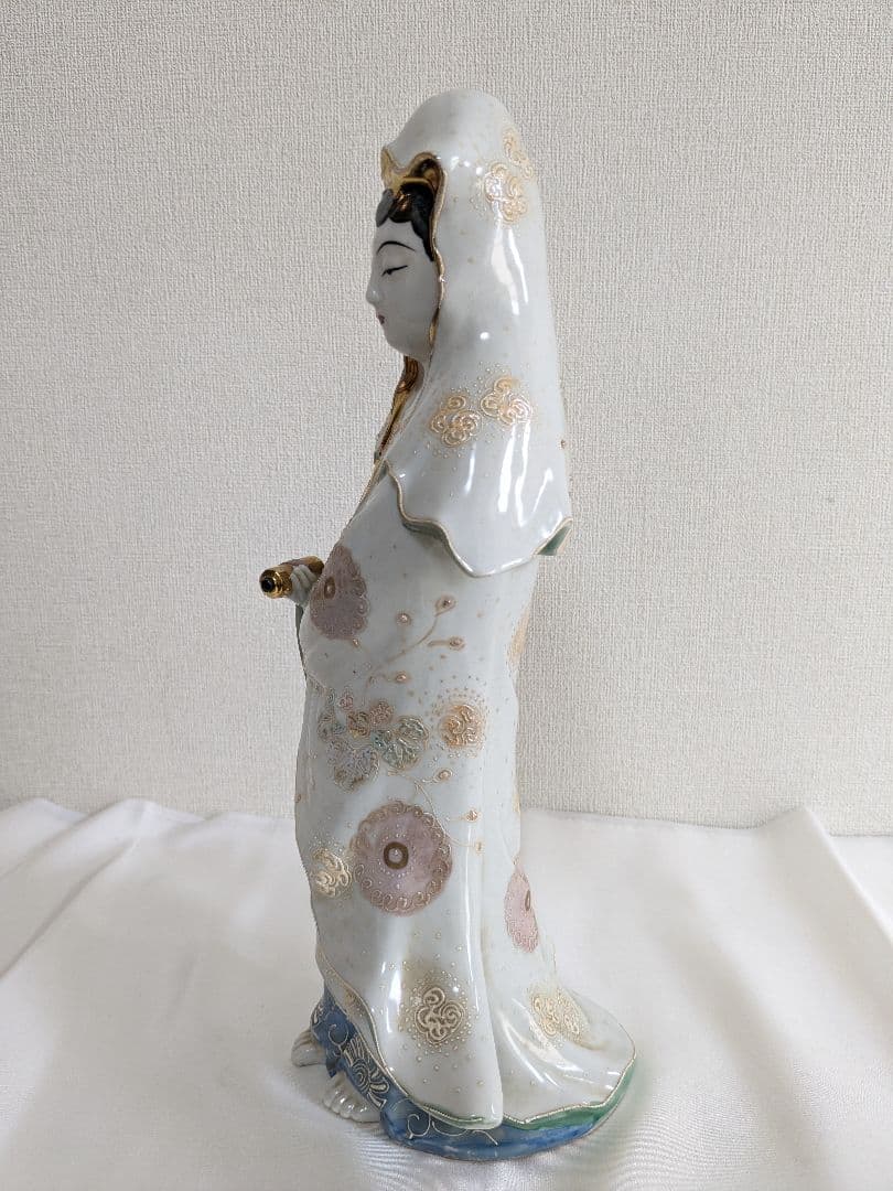 九谷焼 観音菩薩像 置物
