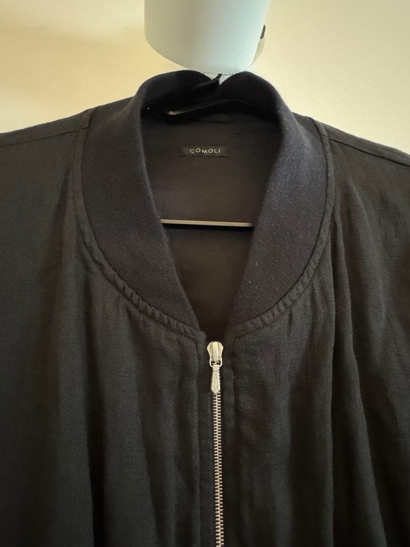 COMOLI リネンWクロスジップブルゾン　サイズ3 美品
