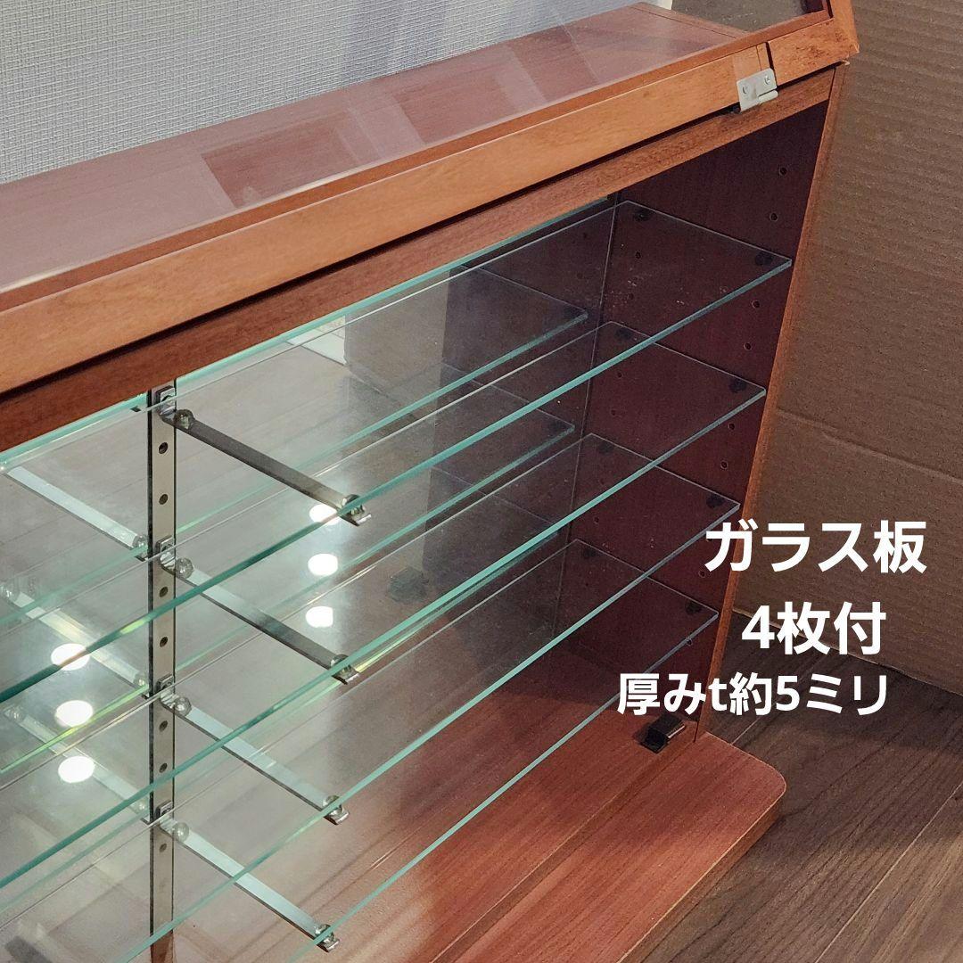 ガラス コレクション ケース レトロ 希少 レトロポップ 背面鏡 ガラス扉