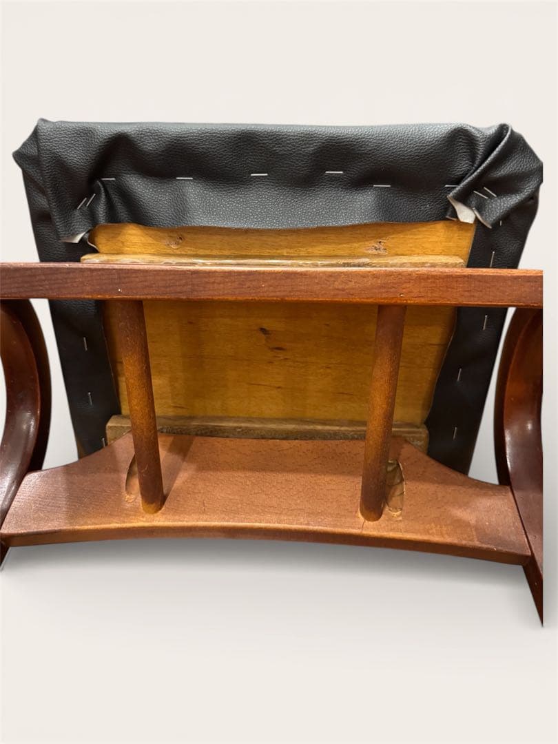 秋田木工 曲木スツール 2脚セット 座面リメイク品 DIY向け 北欧風