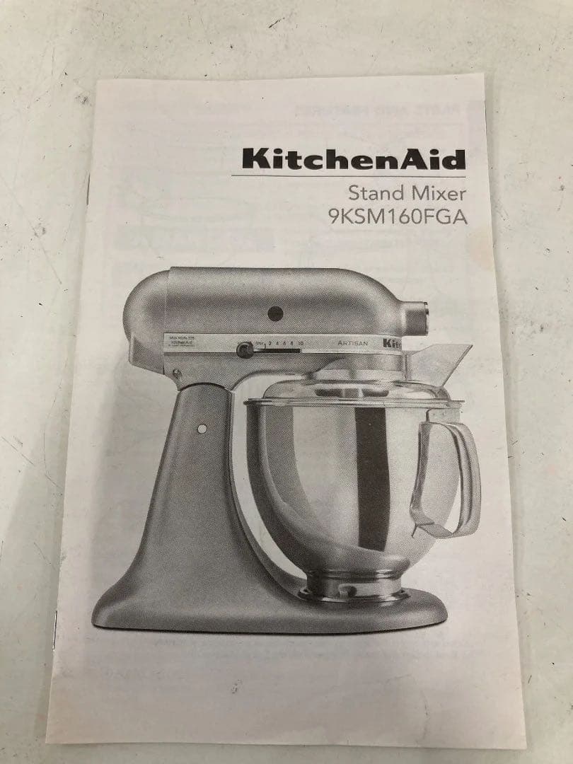 【未使用品】Kitchen Aid スタンドミキサ－ 9KSM160FGA