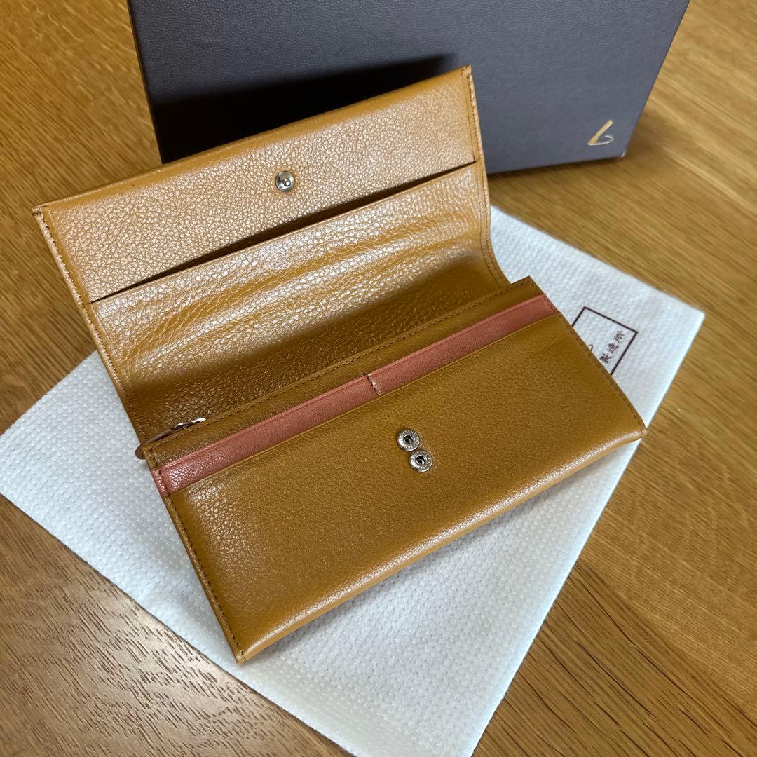 土屋鞄製造所【未使用品】キャメル レザー 長財布　廃盤品