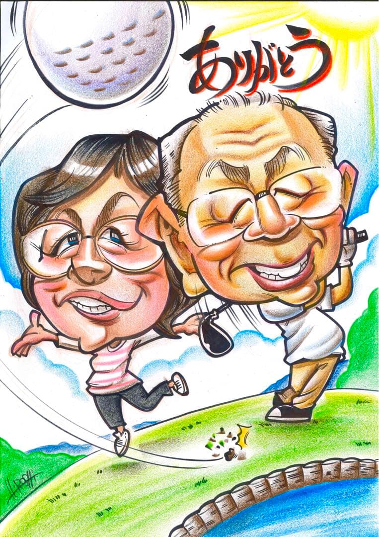 世界で1枚のオーダーメイド似顔絵★ハイクオリティver☆誕生日