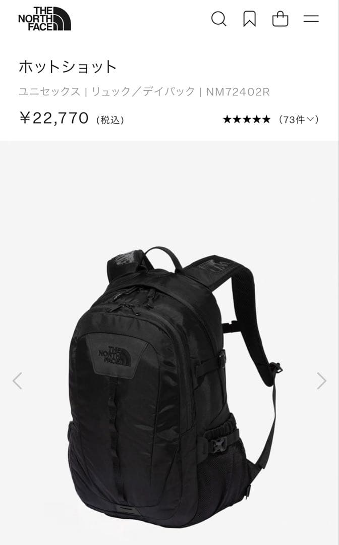 Goldwin Online Store 限定販売 ノースフェイスホットショット