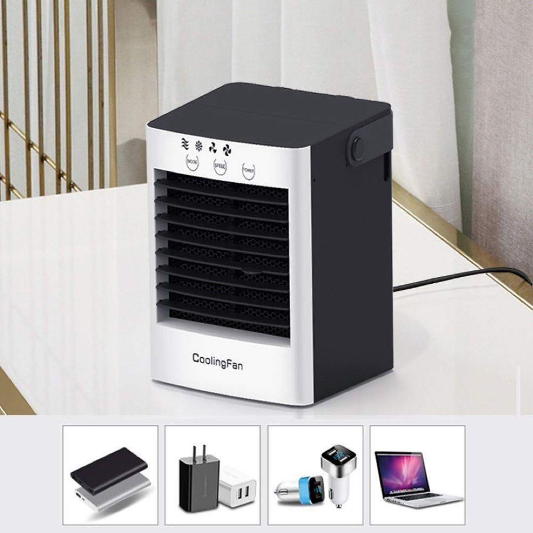 エアコン デスクトップ クーラー 冷風機 冷却ファン 卓上冷風機 熱中症対策