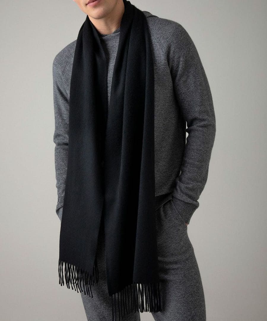 Johnstons of Elgin WA57 カシミヤ 中判 ストール 無地