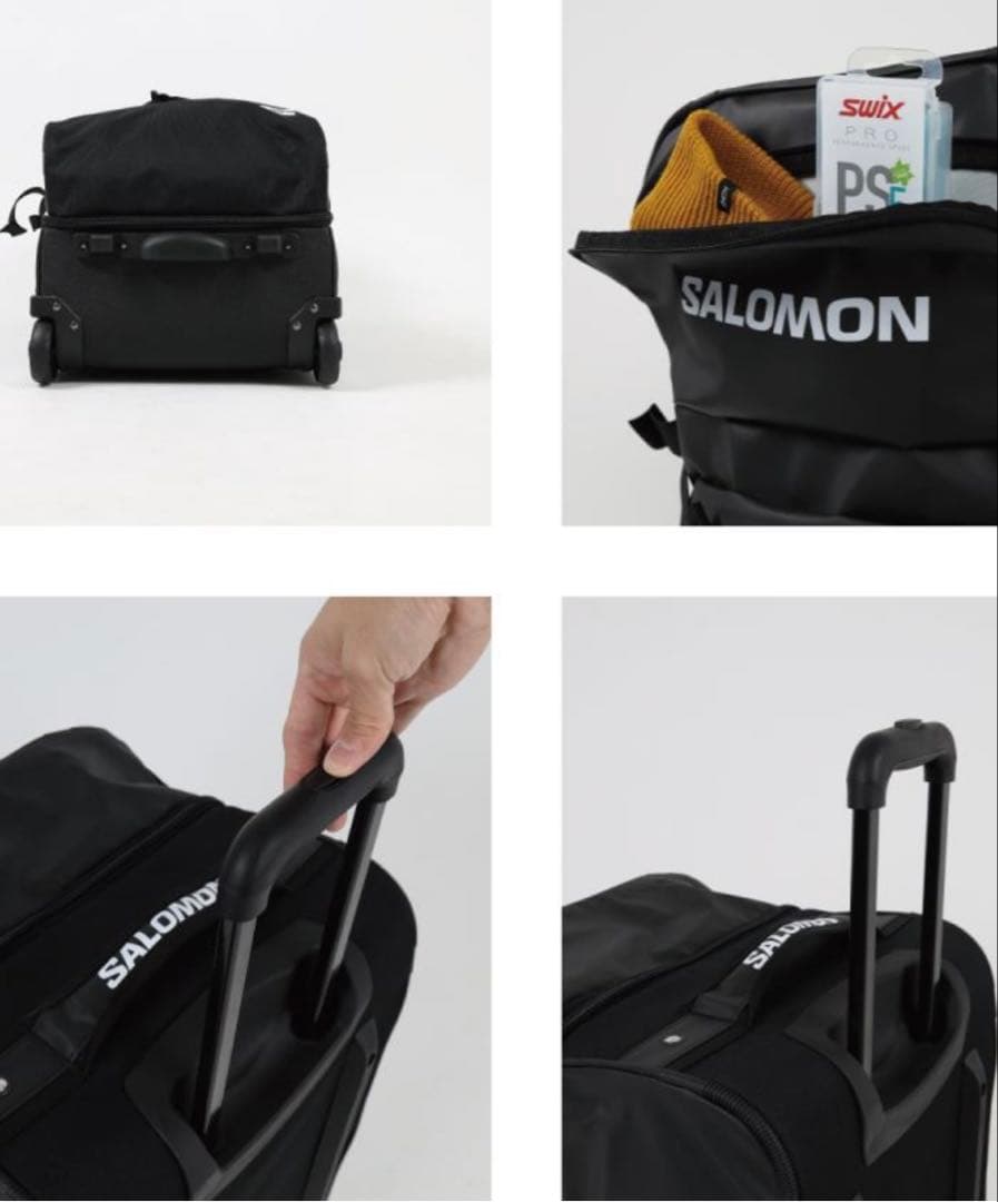 SALOMON ブラック キャリーバッグ 大型