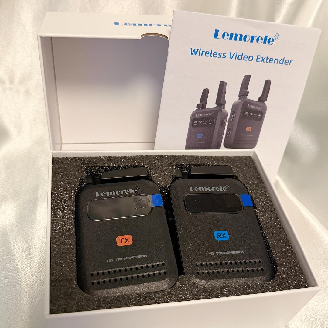 ワイヤレス HDMI 送受信機セット 200m 折りたたみ式アンテナ 1080p